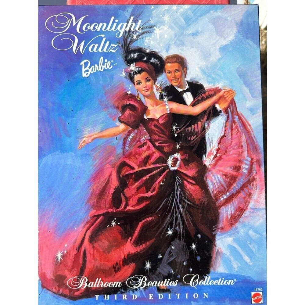 Barbie Moonlight Waltz 1997 Third Edition – Burgundy Dress – Vintage Collector D